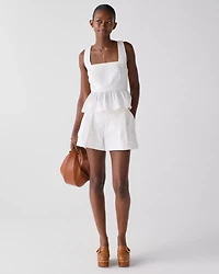 Cross-back Peplum Top