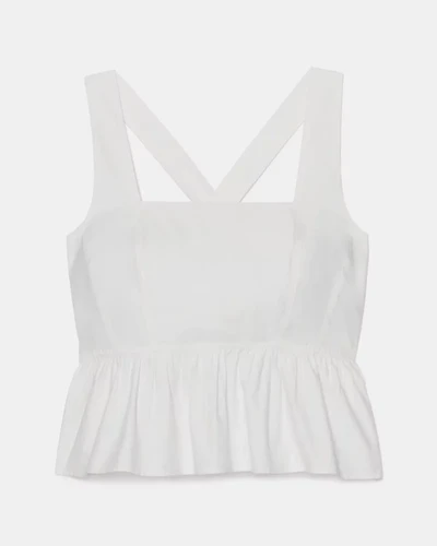 Cross-back Peplum Top