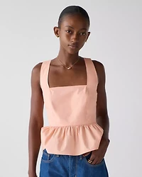 Cross-back Peplum Top