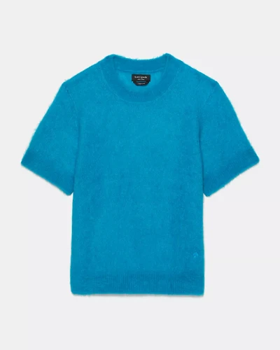 Fuzzy Short Sleeve Sweater