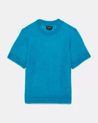 Fuzzy Short Sleeve Sweater