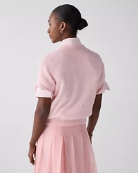Fuzzy Short Sleeve Sweater