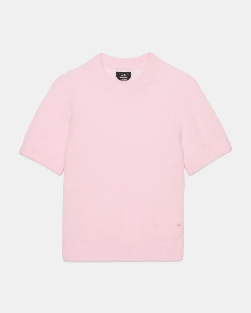 Fuzzy Short Sleeve Sweater