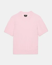 Fuzzy Short Sleeve Sweater