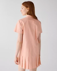 Pleated Utility Shirtdress