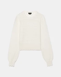 Pointelle Sweater