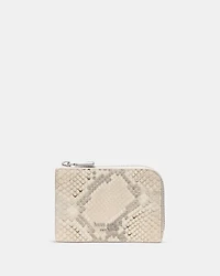 Snake Embossed Mini Zip Card Case