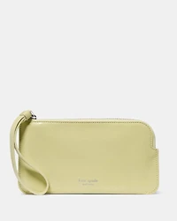 Zippy Crinkle Patent Wristlet