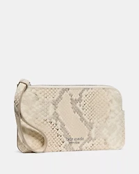 Zippy Snake Embossed Wristlet
