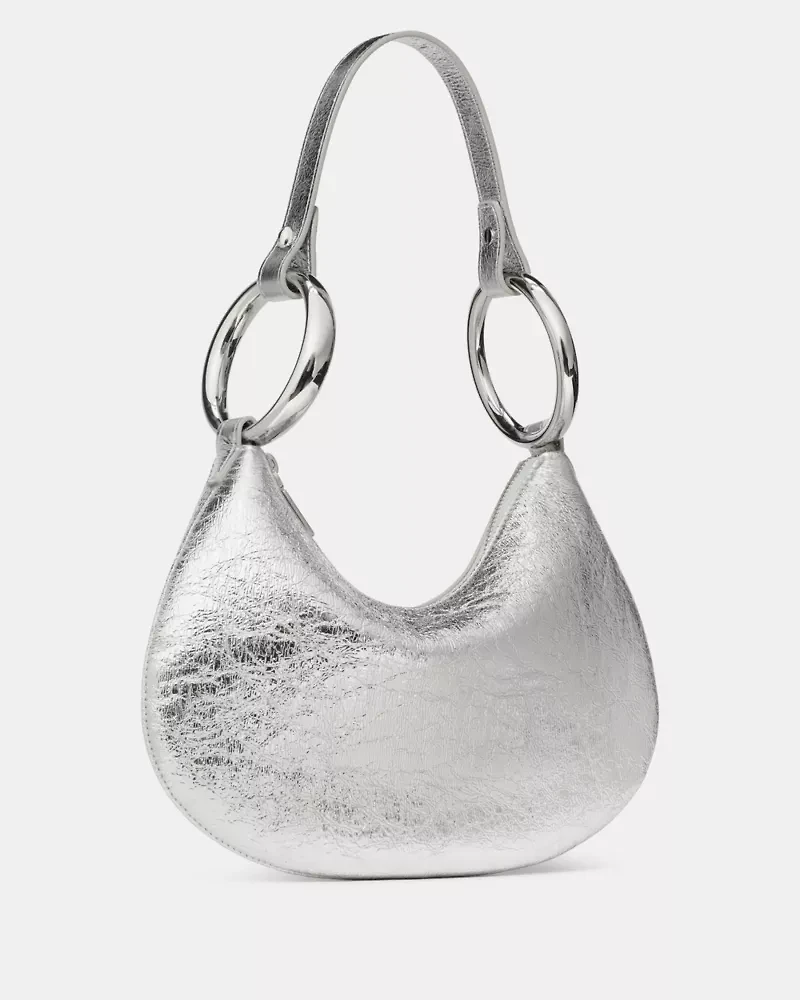 The Crinkle Metallic Bangle Bag