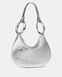 The Crinkle Metallic Bangle Bag