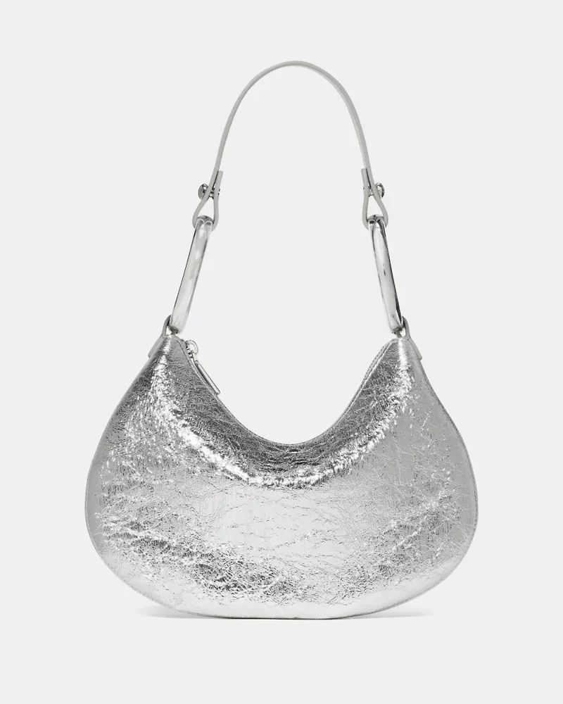 The Crinkle Metallic Bangle Bag