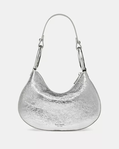 The Crinkle Metallic Bangle Bag