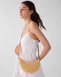 Duo Straw Crossbody Bag