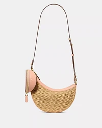 Duo Straw Crossbody Bag