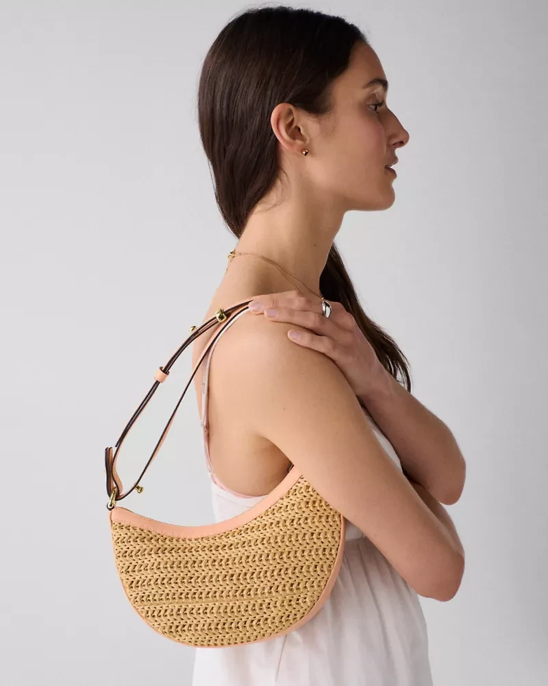 Duo Straw Crossbody Bag