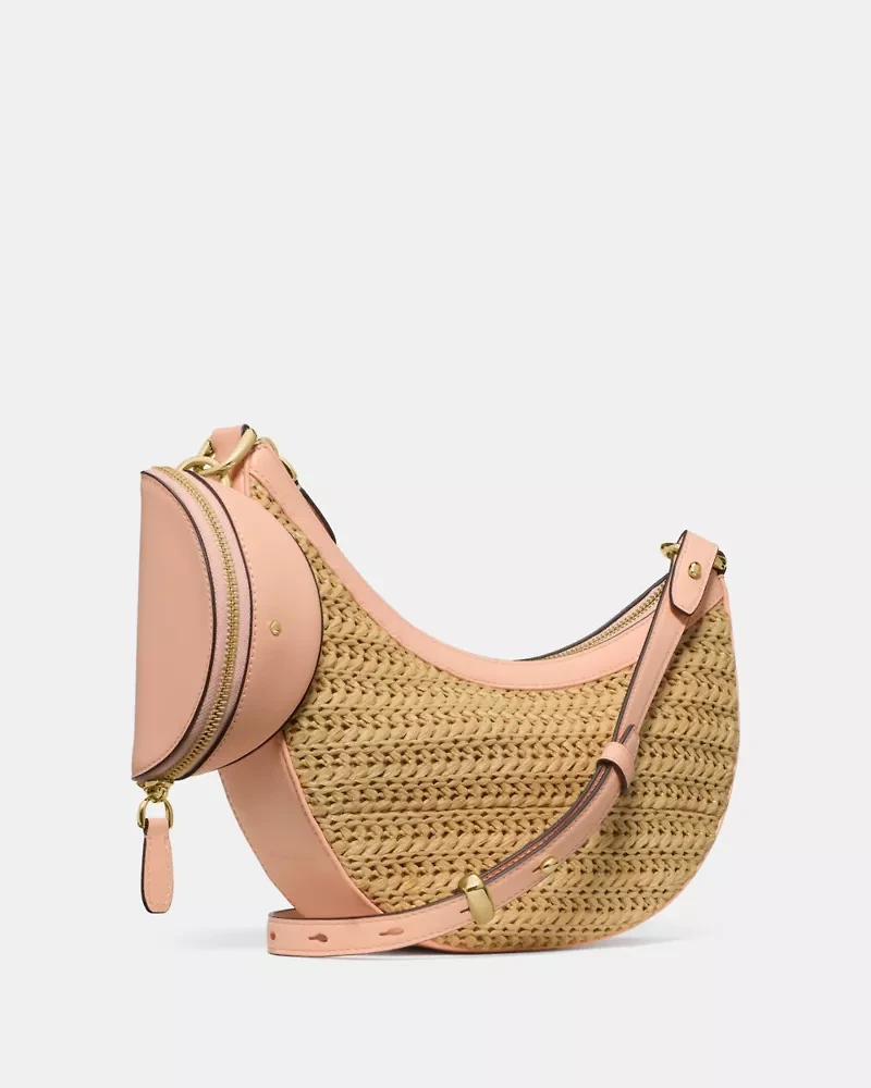 Duo Straw Crossbody Bag