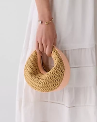 Duo Straw Crossbody Bag