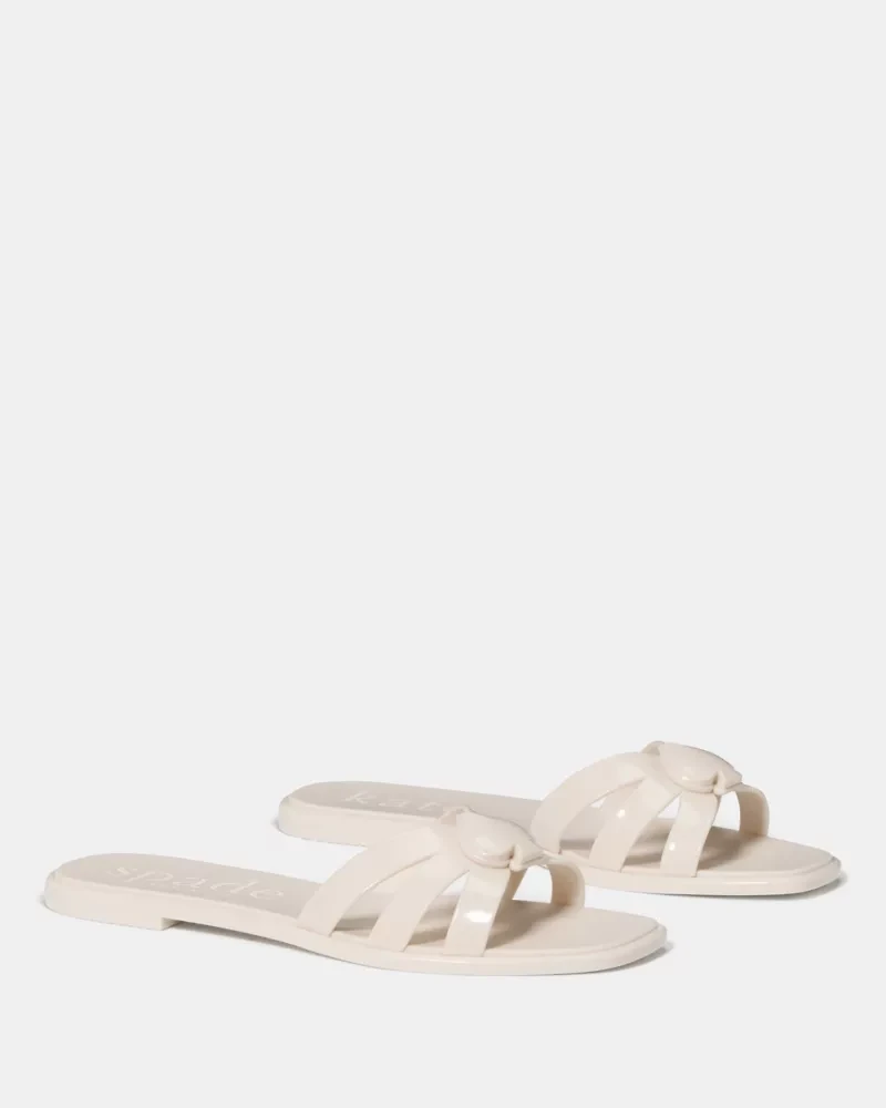 Sculpted Spade Jelly Sandals