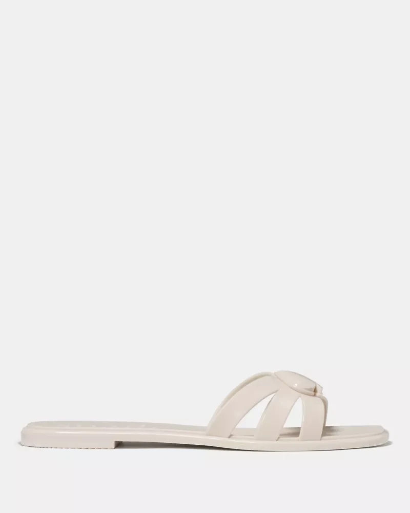 Sculpted Spade Jelly Sandals