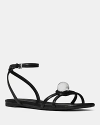 Harmony Smooth Leather Flat Sandal