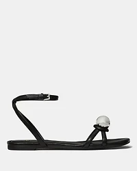 Harmony Smooth Leather Flat Sandal