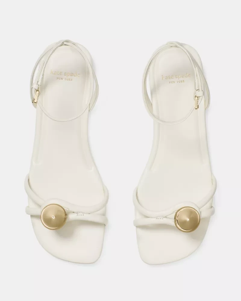 Harmony Smooth Leather Flat Sandal