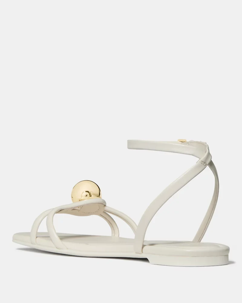 Harmony Smooth Leather Flat Sandal
