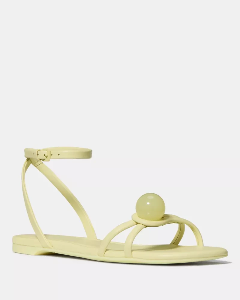 Harmony Smooth Leather Flat Sandal