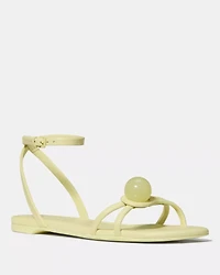 Harmony Smooth Leather Flat Sandal