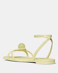 Harmony Smooth Leather Flat Sandal