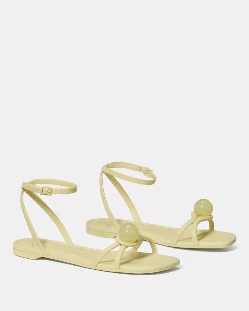 Harmony Smooth Leather Flat Sandal