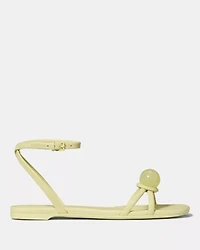 Harmony Smooth Leather Flat Sandal