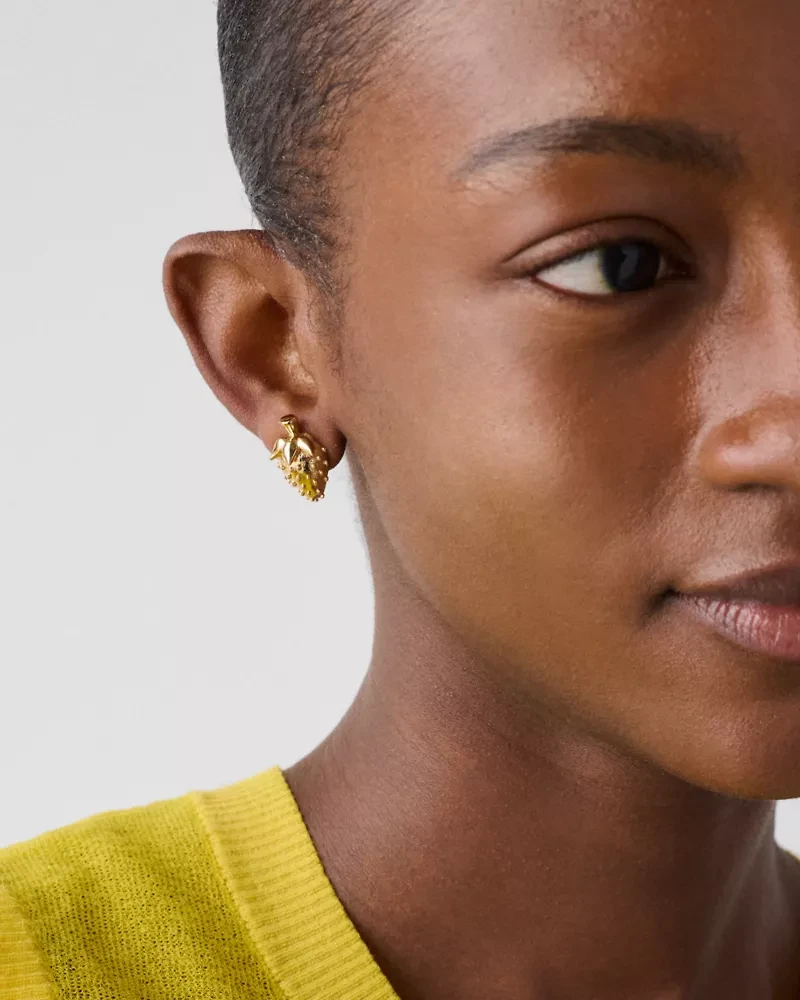 Secret Garden Statement Strawberry Studs