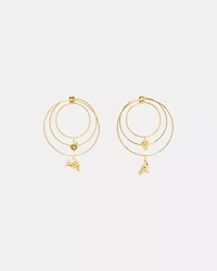 Secret Garden Charm Hoops