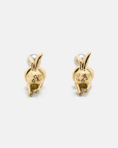 Secret Garden Front Back Bunny Studs