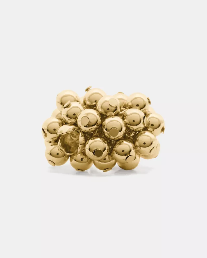 Golden Bloom Statement Ring