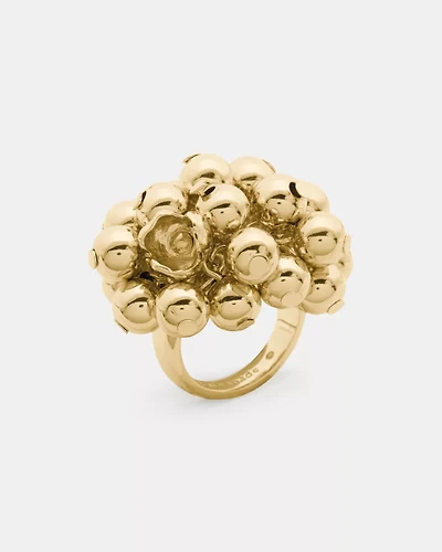 Golden Bloom Statement Ring