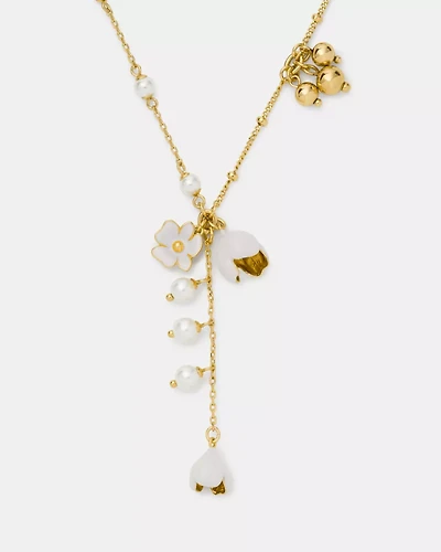 Golden Bloom Y Necklace