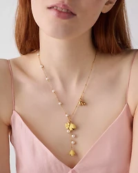 Golden Bloom Y Necklace