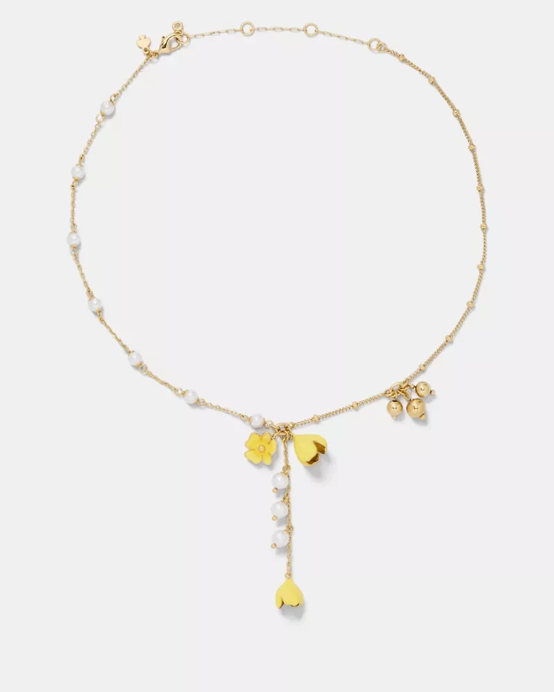 Golden Bloom Y Necklace