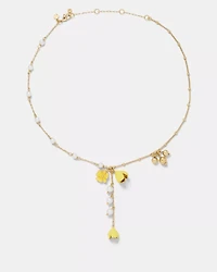 Golden Bloom Y Necklace