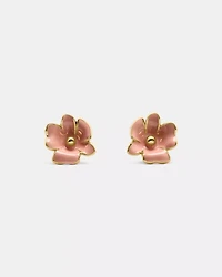 Golden Bloom Flower Studs
