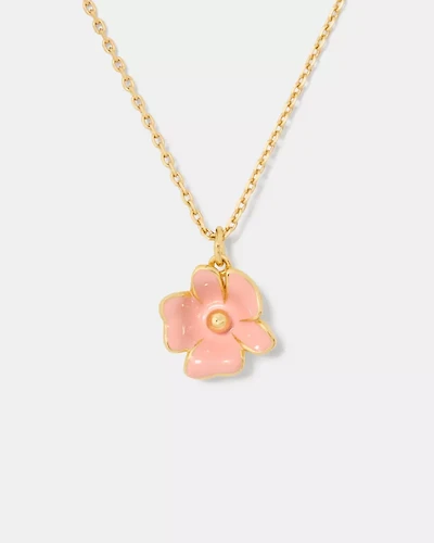 Golden Bloom Flower Pendant