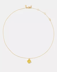 Golden Bloom Flower Pendant