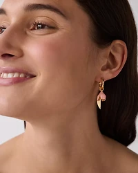 Golden Bloom Drop Earrings
