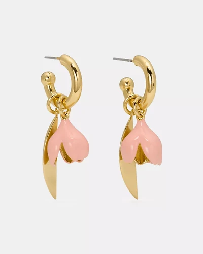 Golden Bloom Drop Earrings