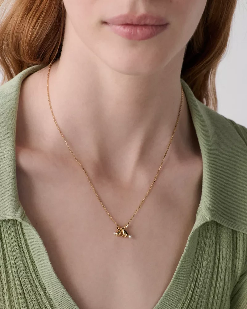 Love You, Mom Bunny Pendant