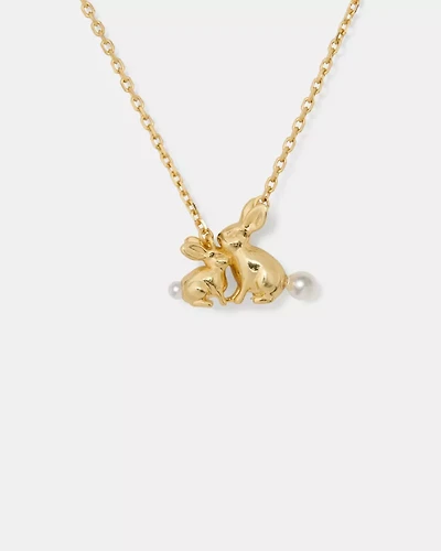 Love You, Mom Bunny Pendant