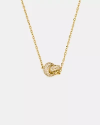 Sailor's Knot Pave Mini Pendant
